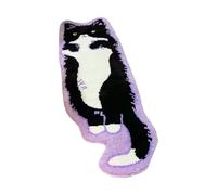 Cat Rug Tufted, Small Cute Cat Runner Rugs, Fun Long Irregular Shaped Carpet Room Decor, Non-Slip Absorbent Washable Cats Runner Rugs for Bedroom Bathroom Room (Color/9,1.31 × 3.94ft)