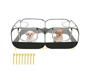 Cat Run Pen, Multifunctional & Reversible Protective Enclosure, Small Animal Enclosure, Cat Safe Outdoor Use for Garden, Patio, Lawn Area