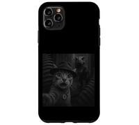 Cat Running From Dinosaur T Rex Action Artwork Case for iPhone 11 Pro Max