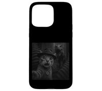 Cat Running From Dinosaur T Rex Action Artwork Case for iPhone 15 Pro Max