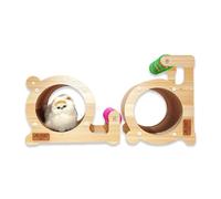 Cat running Wheel Cat Hole Wind Wheel High-density Corrugated Paper Wear-resistant Play And Sleep Integrated Cat Bed Cat Treadmill Cat Toys(A:39 * 26 * 30cm)