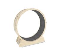 Cat running Wheel Cat Sports Running Wheel Wooden Cat Treadmill Pet Fitness Round Wheel Toy Wooden Silent Roller Cat Toys(M)
