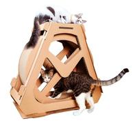 Cat running Wheel Cat Treadmill, Cat Scratching Board, Claw Sharpener, Cat Climbing Frame, Cat Bed Roller, Sports Cat Supplies Cat Toys(L)