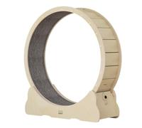 Cat running Wheel Cat Treadmill Roller Fitness Sports Solid Wood Multi-layer Large Toy Cat Climbing Frame Cool Cat Walking Machine Cat Toys(White,XL)