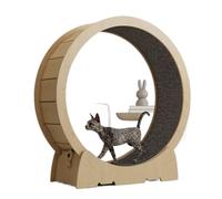Cat running Wheel Cat Treadmill Roller Fitness Sports Solid Wood Multi-layer Large Toy Cat Climbing Frame Cool Cat Walking Machine Cat Toys(D,XL)