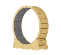 Cat running Wheel Cat Treadmill Silent Roller Cat Solid Wood Sports Running Wheel Pet Fitness Cat Climbing Frame Cat Wheel Cat Toys(B,M)