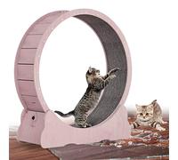 Cat Running Wheel - Indoor Exerciser for Weight Control & Reducing Boredom, Safety Brake & Low Noise, Ideal for Cats & Small Dogs, Durable Design for Active Pets