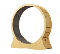 Cat running Wheel Self-installing Cat Treadmill High Fiber Board Cat Running Wheel Indoor Silent Pet Fitness Treadmill Cat Toys(L)
