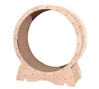 Cat running Wheel Solid Wood Cat Treadmill Pet Toy Cat Weight Loss Installation-free Roller Tube Light Running Wheel Frame Cat Toys(M)