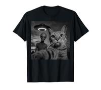 Cat’s Alien Close Encounter Selfie T-Shirt