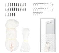 Cat Safety Net - CAAT Balcony Protection Nets, Anti - Cat Protection Mesh | Pets Falls Prevention Balconys Nets, Pet Protectiion Nettings for Stairs