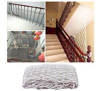 Cat Safety Net,Pet Anti-fall Protective Netting, cat net Toy Safe Banister Railing Mesh Guard for Balcony Window Stairs Child Safety Net,Home Railing Stairs Safe(Size:2x2m(6.6x6.6ft),Color:Hemp Rope)
