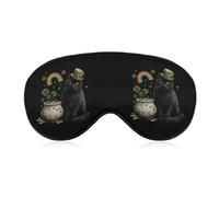 Cat Saintpatrick's Day Sleep Mask Lightweight Blindfold Eye Mask with Adjustable Strap for Men Women