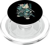 Cat Samurai Vintage Ukiyo-e Warrior Art Japanese Anime Manga PopSockets PopGrip for MagSafe