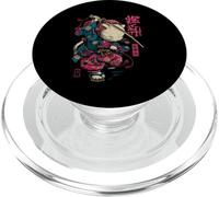 Cat Samurai Vintage Ukiyo-e Warrior Art Japanese Anime Manga PopSockets PopGrip for MagSafe