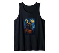 Cat Samurai Warrior Under Starry Sky for Cat Owner Tank Top