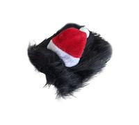 Cat Santa Hat | Dog Christmas Red Hat - Pet Costume for Winter Days Night Outside Family Friends Youth Teens Girls Boys Kids Children Girlfriend