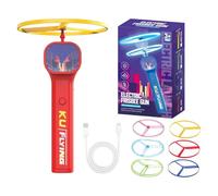 Cat Saucer - 6 Inch Disc Toy | ABS Launcher - Indoor Outdoor Cat Fetch Toy with 6 Flying Discs for Exercise, Training Games & E