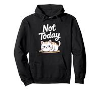 Cat Saying Not Today Office Cats Remote Worker Cat Pullover Hoodie