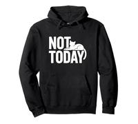 Cat Saying Not Today Office Cats Remote Worker Cat Pullover Hoodie