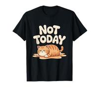 Cat Saying Not Today Office Cats Remote Worker Cat T-Shirt
