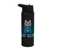 Cat Scan Funny Pun X-Ray Ct-Scan Technician Radiology Stainless Steel Insulated Water Bottle