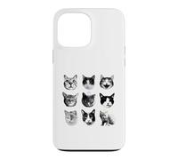 Cat Scary Nine Lives, Cat Lover, Funny Cats Faces, Realistic Case for iPhone 13 Pro Max