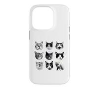 Cat Scary Nine Lives, Cat Lover, Funny Cats Faces, Realistic Case for iPhone 14 Pro