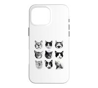 Cat Scary Nine Lives, Cat Lover, Funny Cats Faces, Realistic Case for iPhone 16 Pro Max