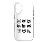 Cat Scary Nine Lives, Cat Lover, Funny Cats Faces, Realistic Case for iPhone 17
