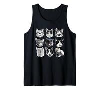 Cat Scary Nine Lives, Cat Lover, Funny Cats Faces, Realistic Tank Top