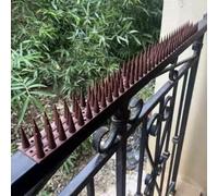 Cat Scat Mat - Bendable, Cuttable Spiked Cat Lent For Indoor & Outdoor Use, Kitchen Counters, Fish Tanks, And Shelves (brown, 8 Pcs) Brown 8 pcs
