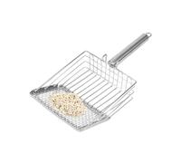 Cat Scooper For Litter Box - 27.5x13.5cm Stainless Steel Cat Litter Scoop - Metal Medium Littera Scoop - Sturdy Mesh Scooper - Easy To Clean - Suitable For Ca T Box-Dark Blue