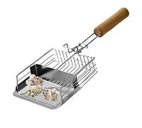 Cat Scooper for Litter Box - Cat Litter Box Scooper | Metal Shovel Wooden Handle Pet Supplies with Hook for Cleaning Indoor Kitten Travel Food