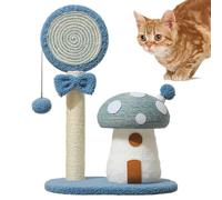 Cat Scratch After Mushroom, Mushroom Cat Climbing Frame, Scratch Post, Indoor Cute Tower, Interactive Toy, Multifunctional Mushroom Poles, Sisal Board Scratcher for Living Room