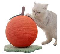 Cat Scratch Ball, Cat Scratching Ball in Orange Shape, Natural Sisal Board Scratcher for Kittens Funny Cat Toy,Orange,27 * 27 * 33 CM