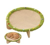 Cat Scratch Bed Cool Elevated Sisal Wooden Large Natural Couch