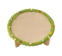 Cat Scratch Bed - Sisal Wooden Cool Elevated Large Sofa | Cat Scratching Board for Boredom Mental Stimulation Home Indoor Outdoor Living Room Family Time