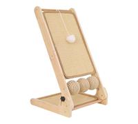 Cat Scratch Board - Feline Clawer, 1 Foldable Boredom Buster For Indoor Exercise, Adjustable Sisal Mat With Non-slip Base, Pet Shredder, Compact Board For Kittens, Medium And Large Breeds