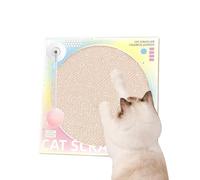 Cat Scratch Board, Indoor Cat Claw Sharpener Pad - Cat Scratch Board Fun Record Player Board for Kittens | Cardboard Cat Scratcher with Spring Swing Ball, Dog Peppermint Claw Sharpener Board for