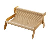 Cat Scratch Board Sofa, Wooden Cat Scratcher Lounge Chair, Pet Bed Sofa, Multipurpose, Lightweight, 54x44x28cm/21.26x17.32x11.02 Inches, For Bored Pet