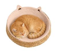 Cat Scratch Bowl,Breathable Woven Nest | Kitten Ear Design Cotton Rope Round Cat Bed,for Play Exercise Activity Nail Trimming Paws Care Boredom Furniture Safety