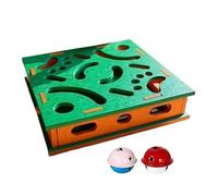 Cat Scratch Box - Interactive Claw Cutter Toy with Felt Bell Ball, Durable Grooming Playset | Indoor Floor Carpet, Furniture Protector for Kittens, Cats, Puppies, Dogs, Sofas, St