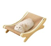 Cat Scratch Chair, Elegant Rocking Lounge Chair with Durable Sisal, Multi-Functional Pet Scratch and Rest Bed for Cats, Sturdy Decorative Furniture Balcony Bedroom Garden Indoor Outdoor Use