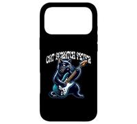 Cat Scratch Fever Cat Playing Guitar Rock and Roll Design Case for iPhone 17 Pro Max