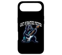 Cat Scratch Fever Cat Playing Guitar Rock and Roll Design Case for iPhone Air