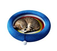 Cat Scratch Mat - Interactive Pillow with Toy Ball, Protective Furniture Mat for Kitten | Small Medium Cat Indoor Outdoor Lightweight Bedroom Balcony Home Travel Living Room Use Whole