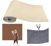 Cat Scratch Mat, Versatile Self-Adhesive Replacement Easy Use for Cat Trees, Cat Wall Furniture, Scratching Posts, and Couch Protection (Color : Beige, Size : 60 * 100cm)