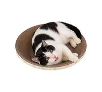 Cat Scratch Pad - 45cm/17.72in Large Paper Bowl, 235g Durable Corrugated Cardboard, Recyclable Grinding Claw Toy Nest | Round Furniture Protector Board for Bedroom Play Area Corner Balcony Floor