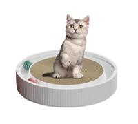 Cat Scratch Pad, Cat Scratcher Pad with Interactive Balls for Active Play, Scratching Lounge Bed, Durable Recycle Board for Furniture Protection, Scratcher Bowl